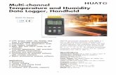 Multi-channel Temperature and Humidity Data Logger, Handheld