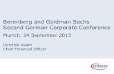 Berenberg and Goldman Sachs Second German Corporate Conference