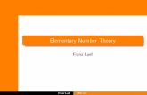 Elementary Number Theory - NTNU