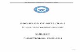 SUBJECT FUNCTIONAL ENGLISH - new.dbrau.org.in