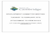DEVELOPMENT COMMITTEE MEETING TUESDAY 19 FEBRUARY …