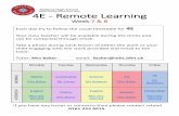 4E - Remote Learning