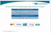 Card Processing Service Fees