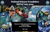 National Science Foundation HEPAP July 2020