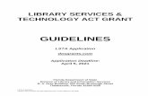 Library Services & Technology Act Guidelines