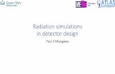 Radiation simulations in detector design