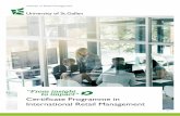 Certificate Programme in International Retail Management - IRM