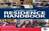 Loyalist College RESIDENCE HANDBOOK