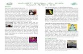 WACHUSETT REGIONAL HIGH SCHOOL SUMMER READING 2020