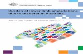 Burden of lower limb amputations due to diabetes in Australia