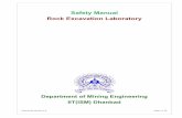 Safety Manual Rock Excavation Laboratory