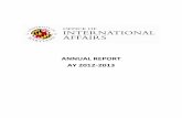 ANNUAL REPORT AY 2012-2013 - UMD