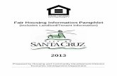 Fair Housing Information Pamphlet - Santa Cruz, California
