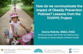 How do we communicate the impact of Obesity Prevention ...
