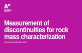 Measurement of discontinuities for rock mass ... - Aalto