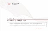 LYNX RULE 12 EMERGENCIES
