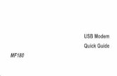 USB Modem Quick Guide MF180 - ZTE