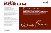 M V RESEARCH REPORT Sustainable Finance: Current ... - CESifo