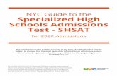 NYC Guide to the Specialized High Schools Admissions Test ...