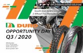 OPPORTUNITY DAY Q3 / 2020