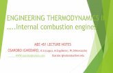ENGINEERING THERMODYNAMICS II…..Internal combustion engines