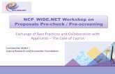 NCP WIDE.NET Workshop on Proposals Pre-check / Pre-screening