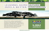 LEADING AGRICULTURE INTO A BETTER TOMORROW