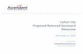 Canon City Proposed Balanced Scorecard Measures