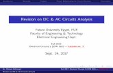 Revision on DC & AC Circuits Analysis