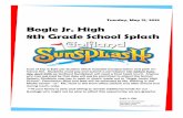Tuesday, May 21, 2019 Bogle Jr. High 8th Grade School Splash