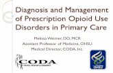 Diagnosis and Management of Prescription Opioid Use ...