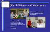 S chool Of Science and Mathematics