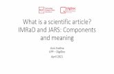 What is a scientific article? IMRaD and JARS: Components ...