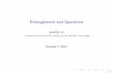 Entanglement and Spacetime - Virginia Tech