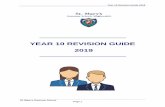 YEAR 10 REVISION GUIDE 2019 - stmarysmagherafelt.com