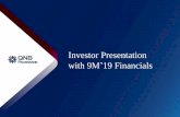 Investor Presentation with 9M’19 Financials