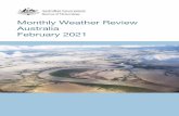 Monthly Weather Review Australia February 2021