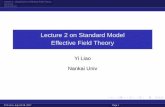 Lecture 2 on Standard Model Effective Field Theory