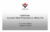 TÜBİTAK Turkish R&D Potential in HEALTH