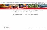 fertilizers — HPLC method content of urea-based BSI ...