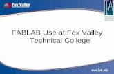 FABLAB Use at Fox Valley Technical College