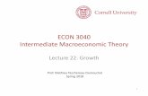 ECON 3040 Intermediate Macroeconomic Theory - Piazza