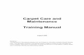 Carpet Care Training Manual Final