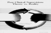 Peer Clinical Supervision: Theory vs. Reality