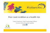 Poor road condition as a health risk - ROADEX Network