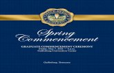 GRADUATE COMMENCEMENT CEREMONY Friday, May 7, 2021 - 4 …