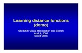 Learning Distance Functions Demo
