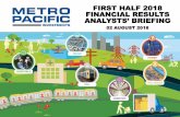 FIRST HALF 2018 FINANCIAL RESULTS ANALYSTS’ BRIEFING