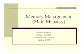 Memory Management (Main Memory) - Sharif