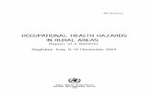OCCUPATIONAL HEALTH HAZARDS IN RURAL AREAS